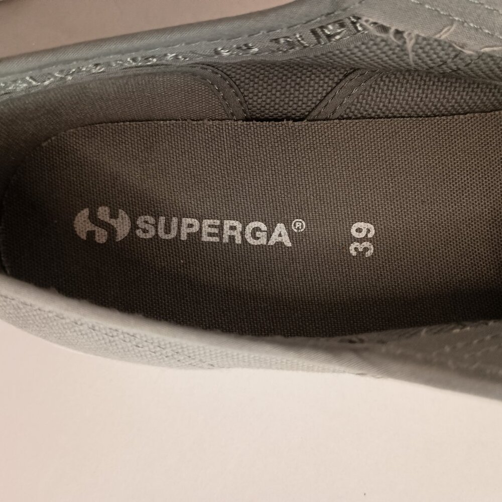 Superga Gray 2 Inch Platform Sneakers Excellent Women’s Size 8 - Picture 10 of 12